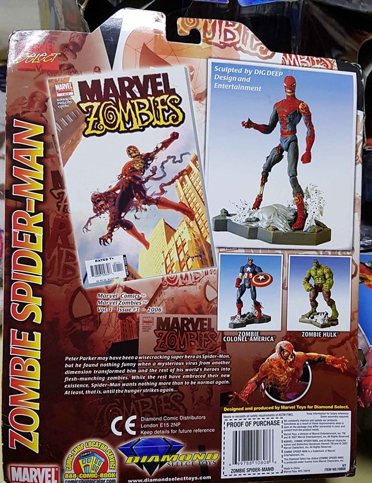 MARVEL SELECT ZOMBIE SPIDERMAN - $ - Dungeon Toys