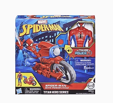 AV-SPIDERMAN WITH POWER CYCLE - $ - Many Toys