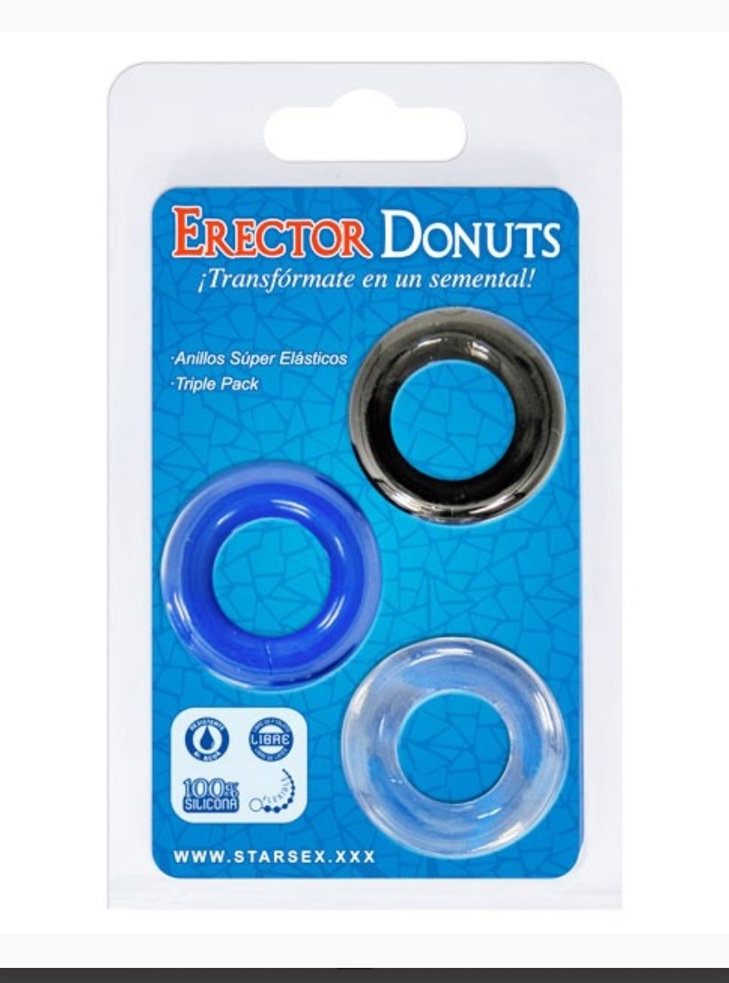 ANILLO ERECTOR DONUTS STARSEX - $4.990 - Atrévete Sin Taboo Sex Shop